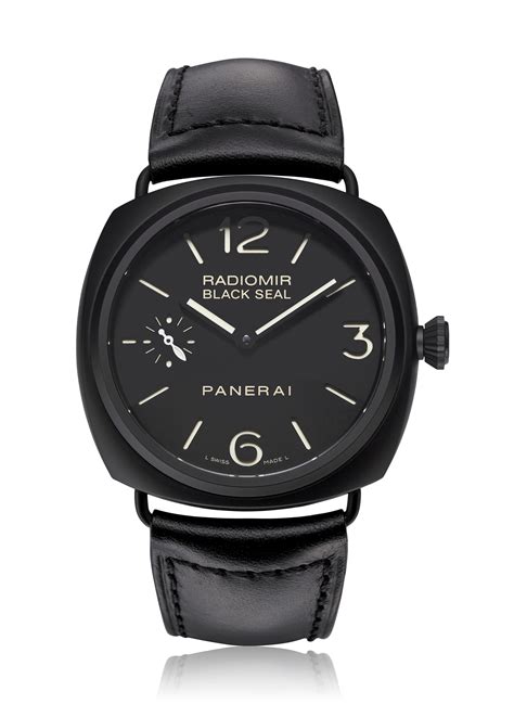 panerai ceramic black seal|black seal Panerai watch.